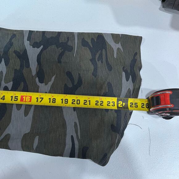 T.la Anthropologie Camo Cotton Modal Flutter Sleeve Short Sleeve Shirt Small - Picture 8 of 8